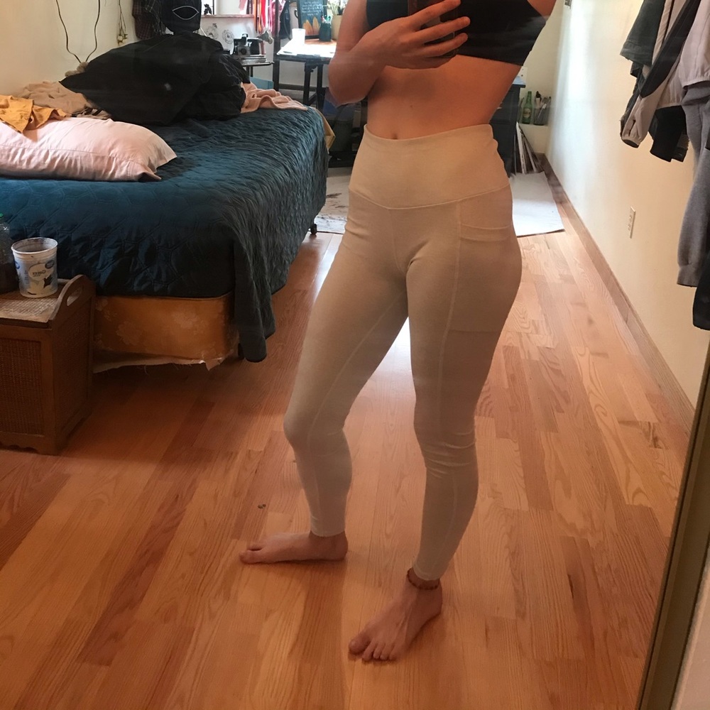 white Apana small leggings